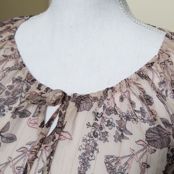 Style & Co. Bell Sleeve Chiffon Peasant Blouse Top *NWOT - Picture 8 of 8